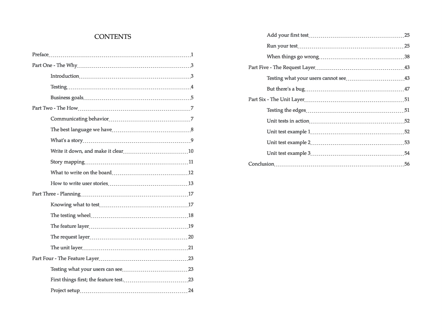 Table of Contents